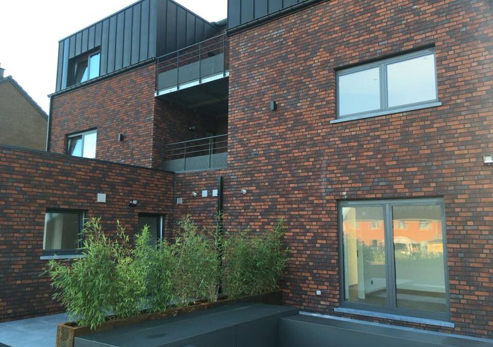 Toiture d’un nouveau bâtiment à Liège