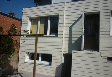 Réalisation de bardage en siding à Retinne (Liège)